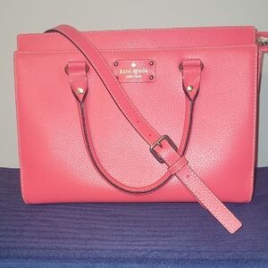 Kate Spade Pink Leather Tote Bag
